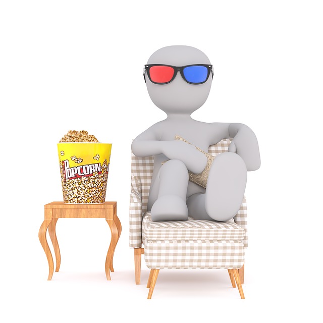 panáček a popcorn
